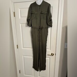 DKNY jumpsuit, army green, size small